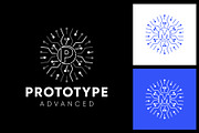 P letter Circle Tech Network Logo, a Branding & Logo Template by Atlantis X Nurman Arbai (Thumbnail 1 of 2)