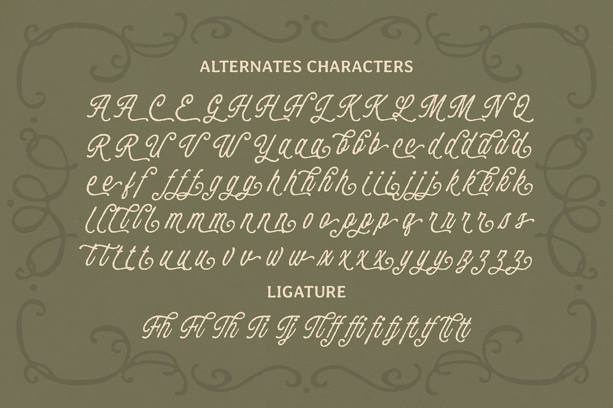 Maison Lovyelle, a Handwritten Font by Abbasy Studio (Photo 5 of 11)