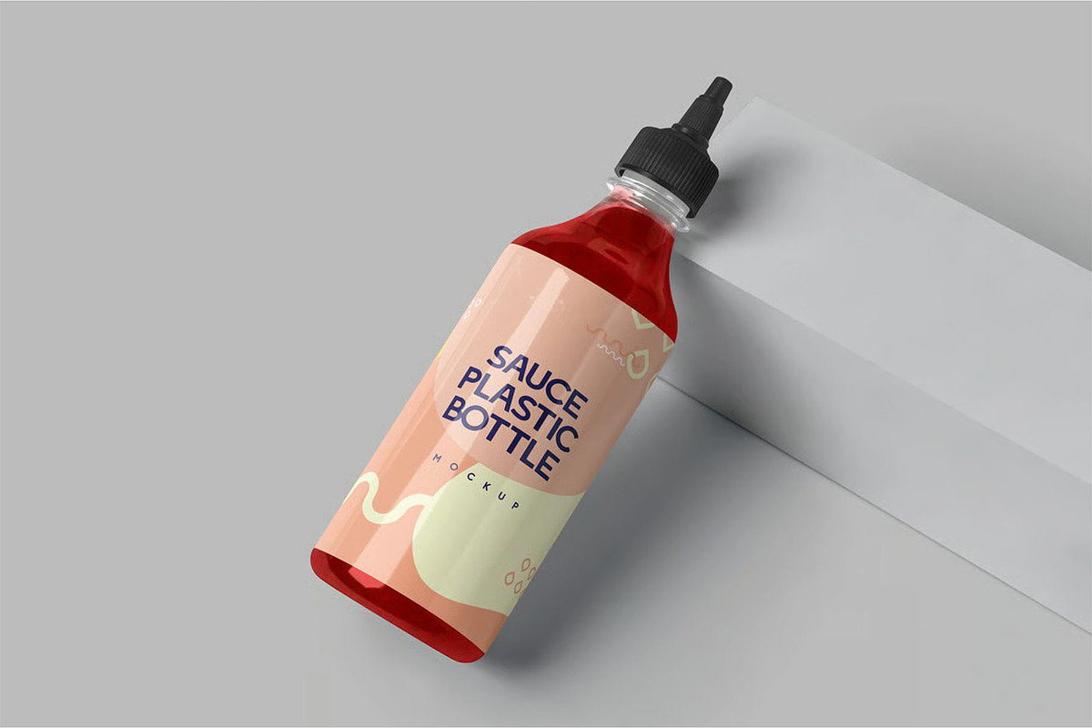 Sriracha Plastic Bottle Mockups, a Product Mockup by megostudi0 (Photo 3 of 6)