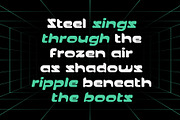 CS Battle – Futuristic Font, a Sans Serif Font by Craft Supply Co. (Thumbnail 3 of 8)