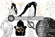 SACRED GALAXY YOGA. MAGICAL BUNDLE, an Illustration by ArtOLB (Thumbnail 1 of 12)