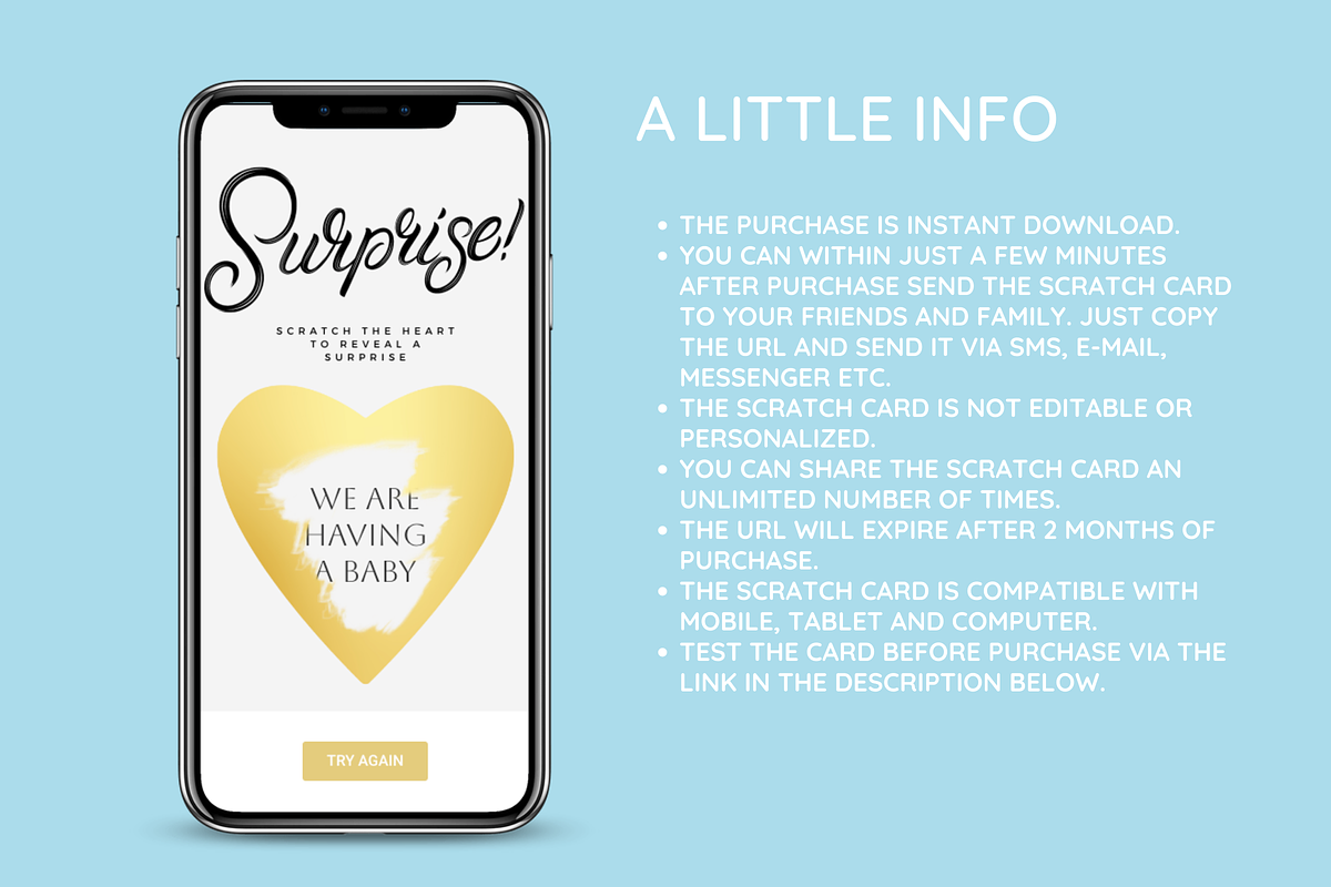 Pregnancy Digital Scratch Card, a Marketing Template by SunshineStudioBoutique (Photo 4 of 7)