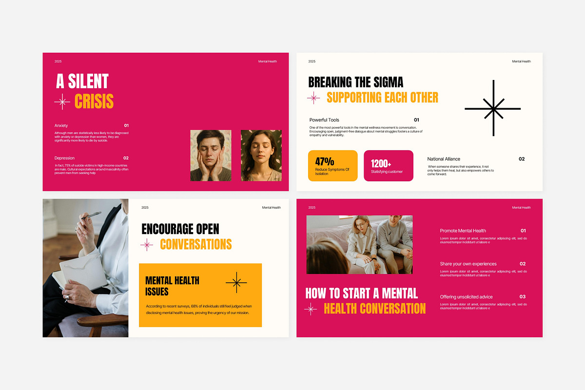 Mental Health Industry PowerPoint, a Presentation Template by Eklip Studio (Photo 3 of 6)