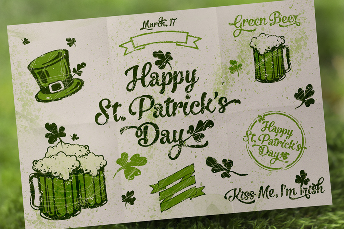 St. Patrick's Day Set, an Illustration by Elena Paletskaya (Photo 1 of 2)