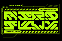 Aero Flux | Modern Cyber Mecha Font