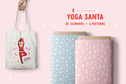 Yoga Santa - Elements&Patterns, an Object Graphic by Apolinarias Art (Thumbnail 9 of 10)