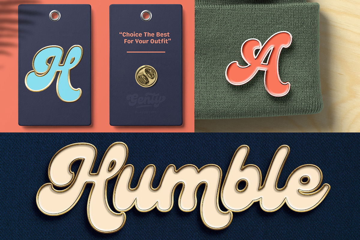Genty - Bold Rounded Typeface, a Script Font by Flavortype (Photo 18 of 18)