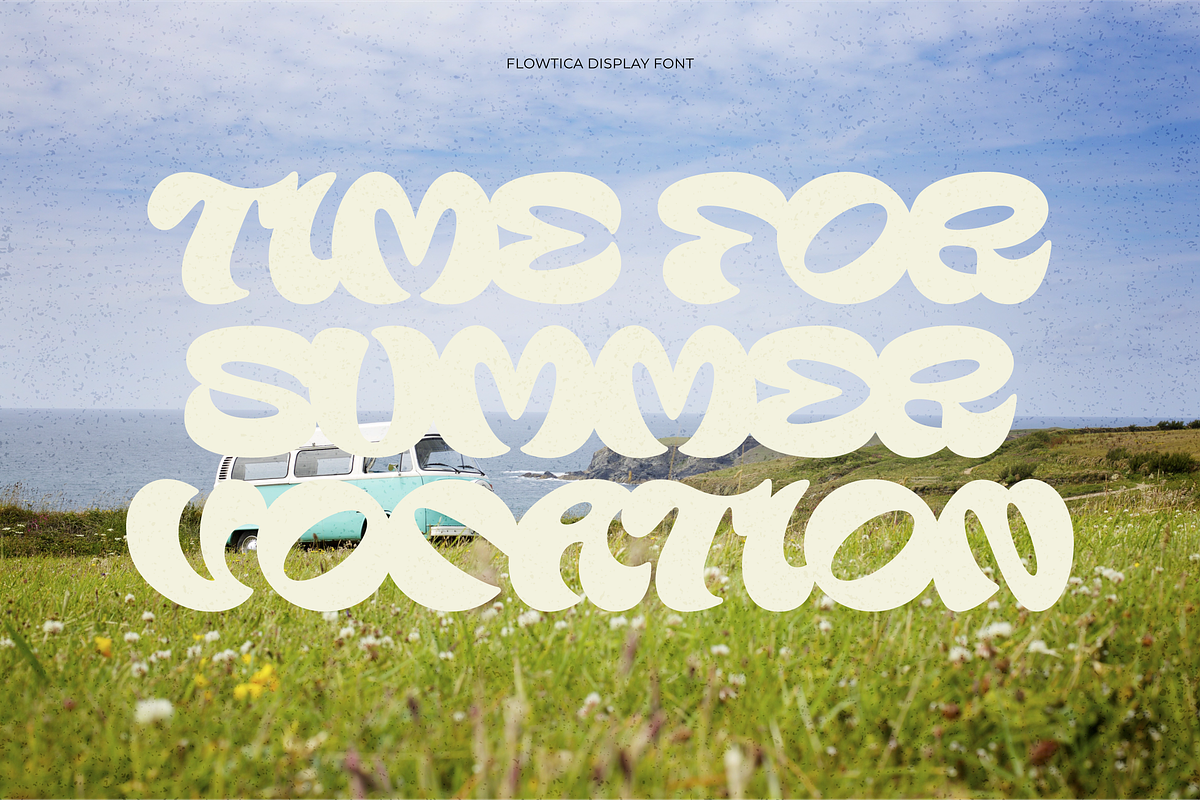 Flowtica - Groovy Bold Font, a Sans Serif Font by limitype (Photo 9 of 12)