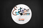 Easter Sunday Church - Vibrant, a Poster Template by Nathan Knight Design (Thumbnail 5 of 5)