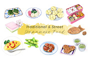 10 Traditional Japanese Dishes Set, a Food Illustration by Miriam Figueras (Thumbnail 2 of 4)
