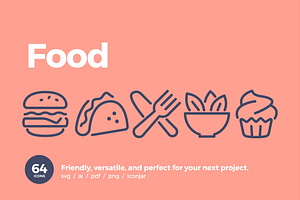 Food Icons — Pixi Line