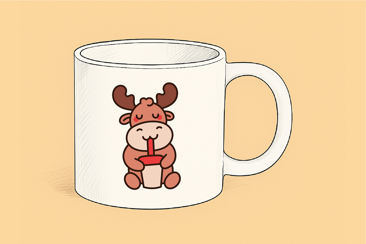 Moose Reindeer Clipart Set, an Animal Illustration by Palau (Photo 4 of 10)