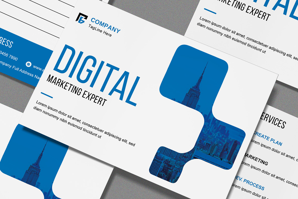 Business Postcard Template Layout, a Stationery Template by MightyDesign (Photo 5 of 8)