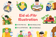 Eid al-Fitr Illustration, an Object Graphic by Illustrava (Thumbnail 1 of 8)