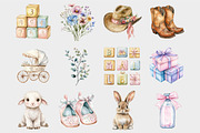 Western Baby Shower Clipart, a Seasonal Illustration by Design Market (Thumbnail 4 of 5)