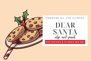 Vintage Christmas Clipart & Vector, an Illustration by Printable Pretty Studio (Thumbnail 2 of 4)