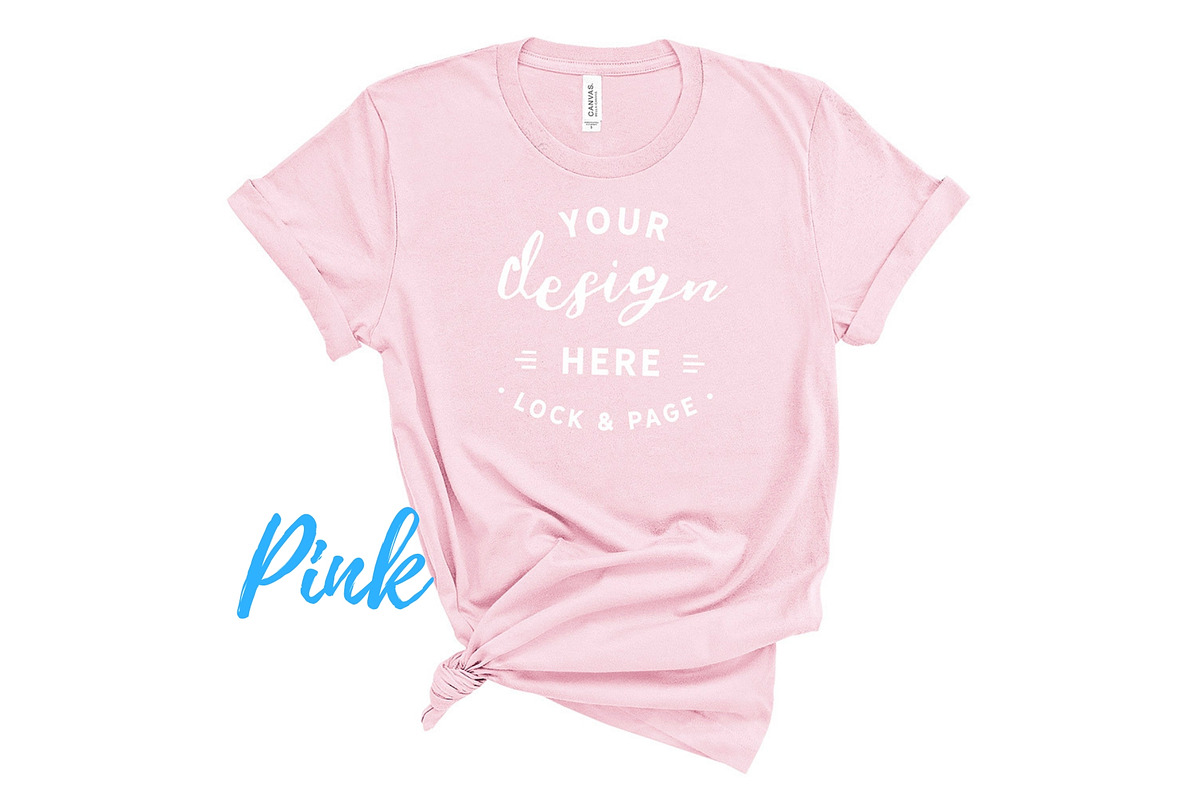 Bella Canvas TShirt Mockups On White, a Shirt Mockup by lock and page (Photo 8 of 92)
