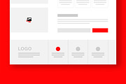 Modern Landing Page Wireframe Design, a Landing Page Template by ContestDesign (Thumbnail 5 of 5)