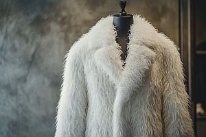 Female fur coat hanging on mannequin, a Beauty & Fashion Photo by AlyaAnd
