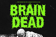 Brain Dead Display Font, a Handwritten Font by Tom Gordon Design (Thumbnail 1 of 2)