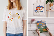 Groovy abstract landscape creator, a Decorative Illustration by LyubovZaytseva (Thumbnail 6 of 18)
