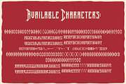 Old Biker Label Font + Bonus, a Symbol Font by VozzyStock (Thumbnail 2 of 7)