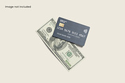 Debit Card and Money Mockup, a Product Mockup by ianmikraz (Thumbnail 1 of 3)