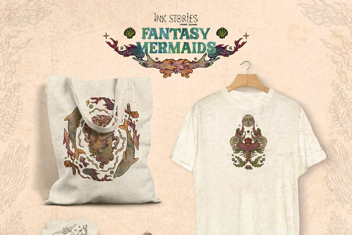 Fantasy Mermaids, a Person Illustration by Ink Stories (Photo 24 of 24)