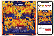 Birthday Bash Flyer Template, a Flyer Template by regalDRAW (Thumbnail 1 of 4)