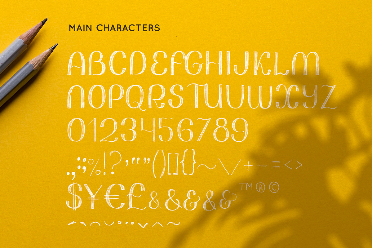 School SVG & solid vector font preview 2