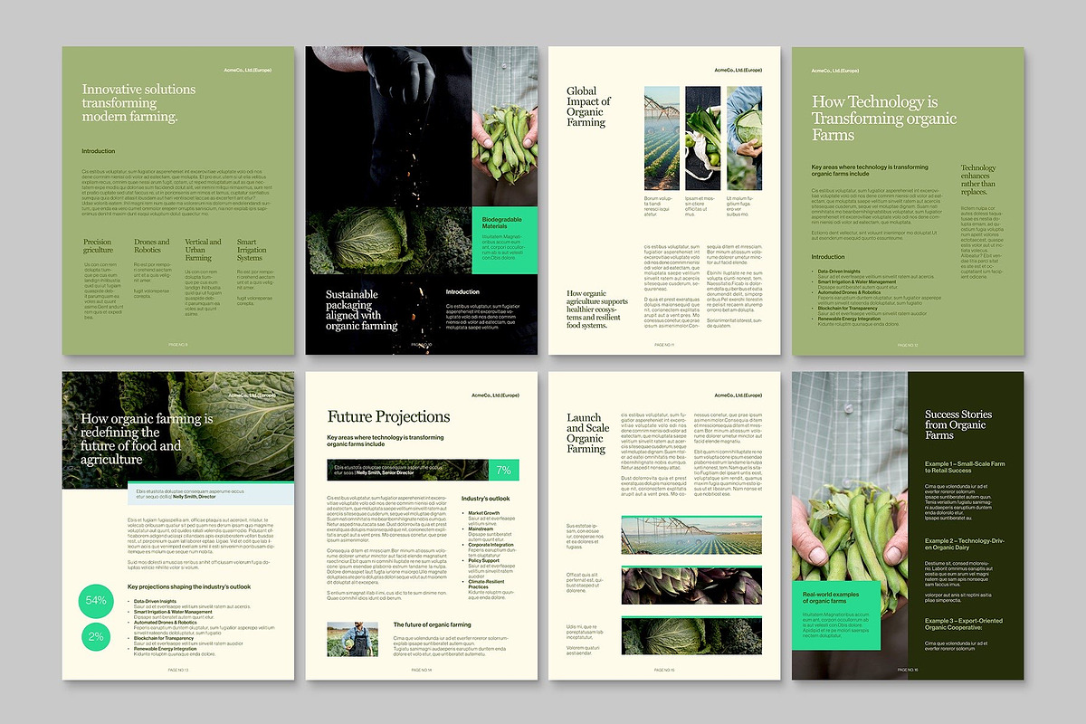 Organic Theme Brochure Template, a Brochure Template by BrandPacks (Photo 3 of 6)