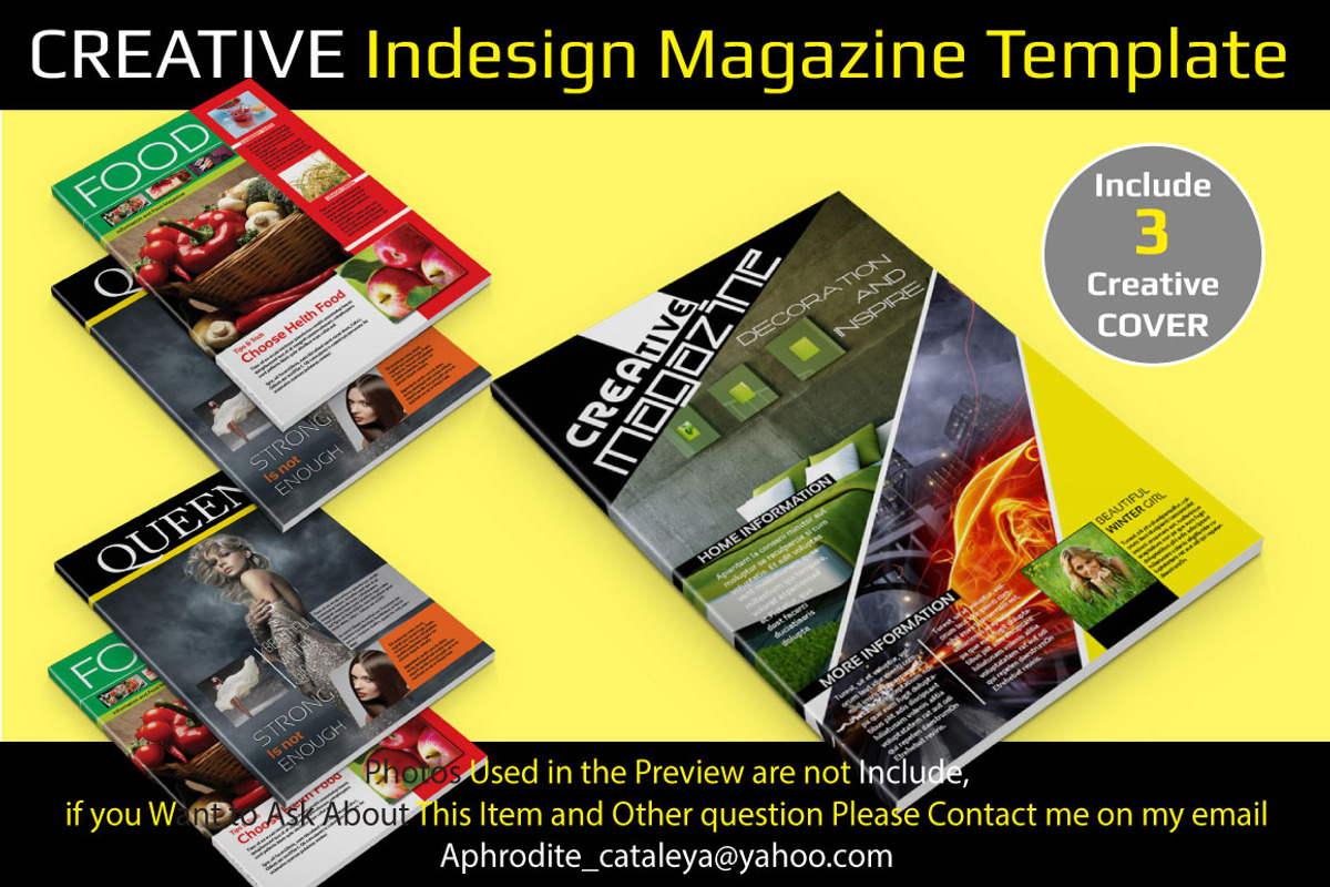 Creative Indesign Magazine Template, a Magazine Template by Orlin (Photo 1 of 5)