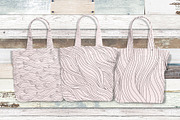 Waves (black and white), a Pattern Graphic by Marina Demidova (Thumbnail 4 of 4)