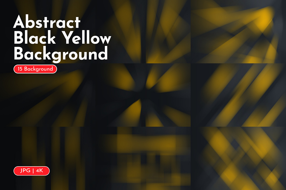 Abstract Black Yellow Background, a Background Graphic by WM48 Shop (Photo 1 of 3)