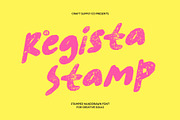 CS Regista Stamp, a Sans Serif Font by Craft Supply Co. (Thumbnail 1 of 8)