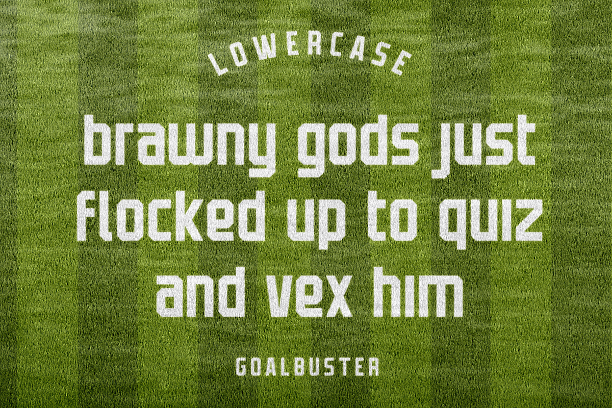 Goalbuster Fonts, a Sans Serif Font by Alphabet Agency (Photo 3 of 10)