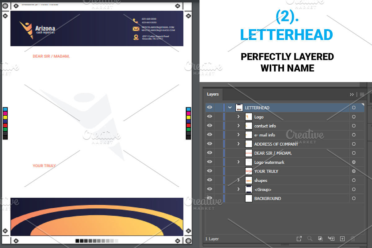Brand Identity Design Templates, a Stationery Template by Design Fusion (Photo 3 of 4)