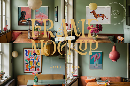 Vintage DinA Frame Mockup Collection
