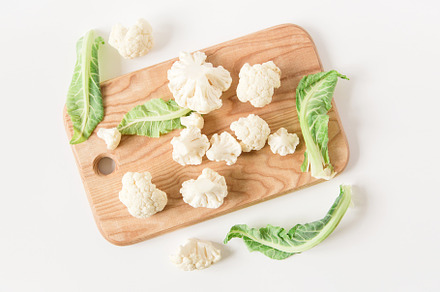 Fresh cauliflower on the wood., a Food & Drink Photo by Kolomiyets Viktoriya