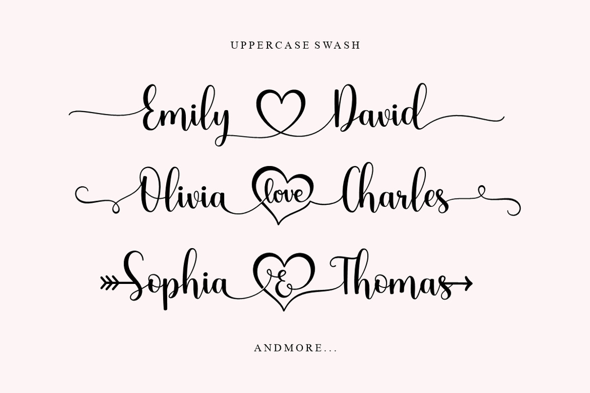 Madelyn Heart Font, a Script Font by Burhan Afif (Photo 3 of 9)