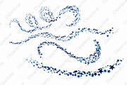Navy Blue Celestial Star Trails, an Illustration by ClipartBrat Graphics (Thumbnail 3 of 4)