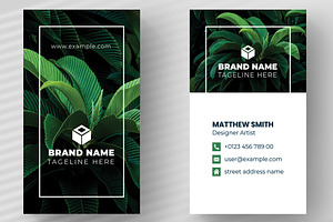 Botanical Business Card Design