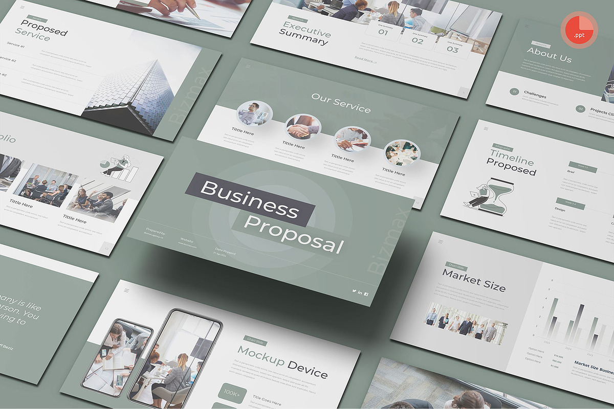 Business Project Proposal Powerpoint, a Presentation Template by Pixslides (Photo 1 of 4)