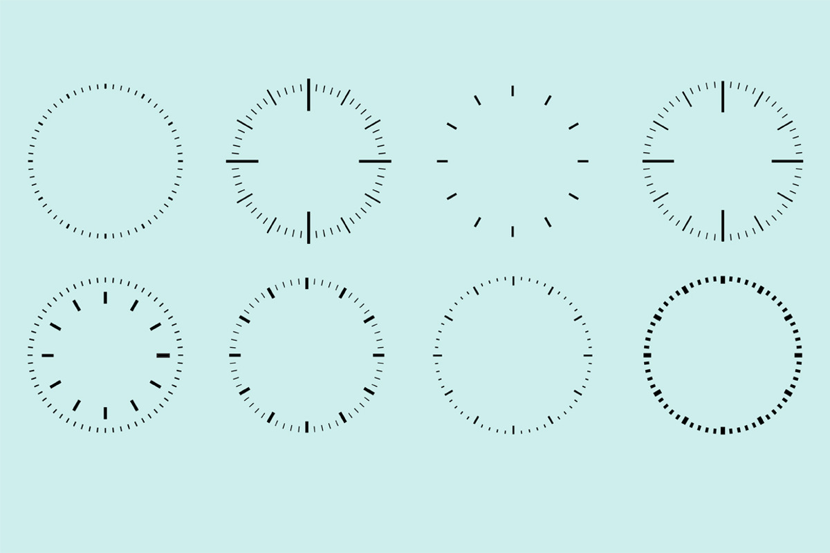 Six sets of images to create hours. preview 4