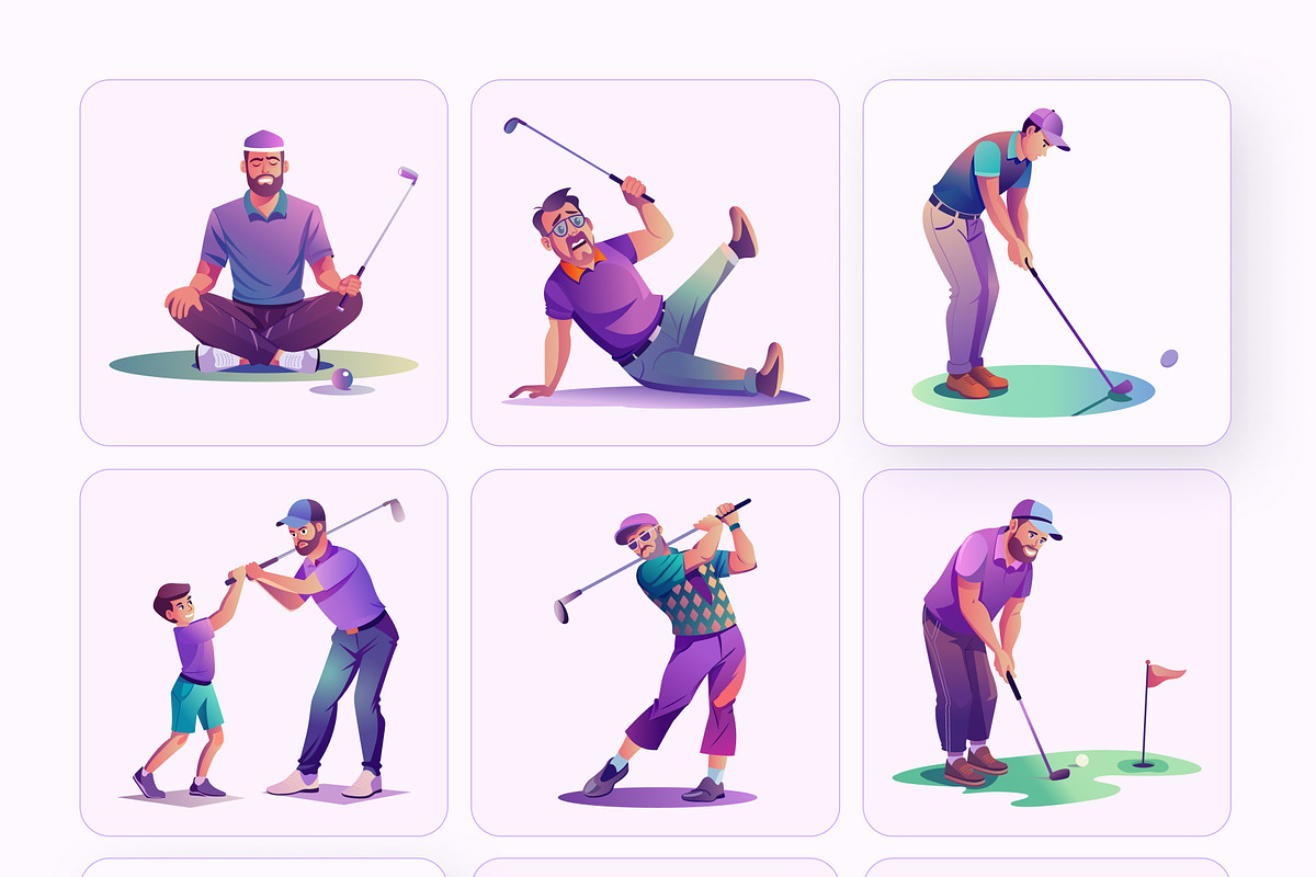 Golf Club Vector Illustration, a Duotone Icon by Vectors Market (Photo 10 of 10)
