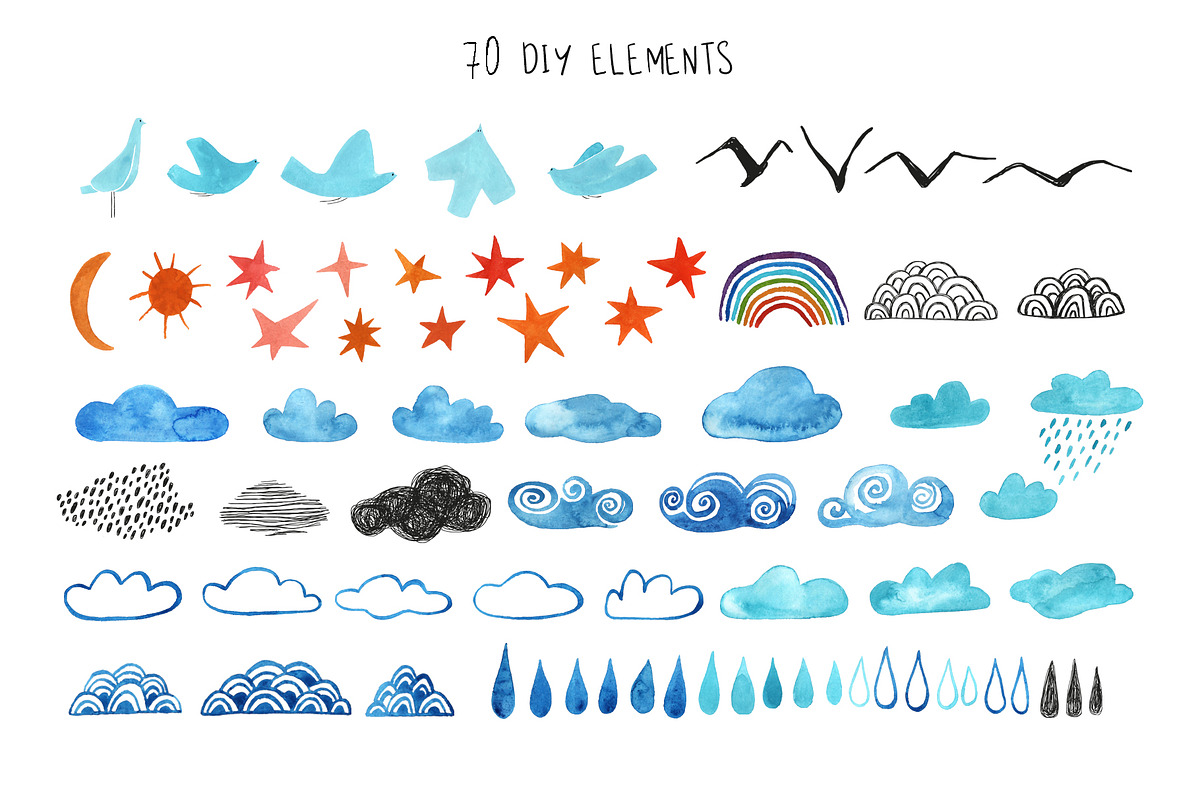 I Believe I Can Fly. Gouache Set., a Transportation Illustration by Annakniaz (Photo 3 of 11)