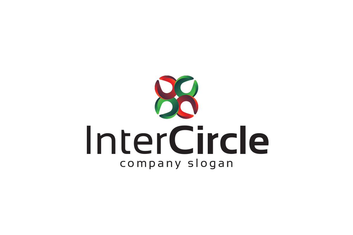 Inter Circle Logo, a Branding & Logo Template by EmilGuseinov (Photo 2 of 2)