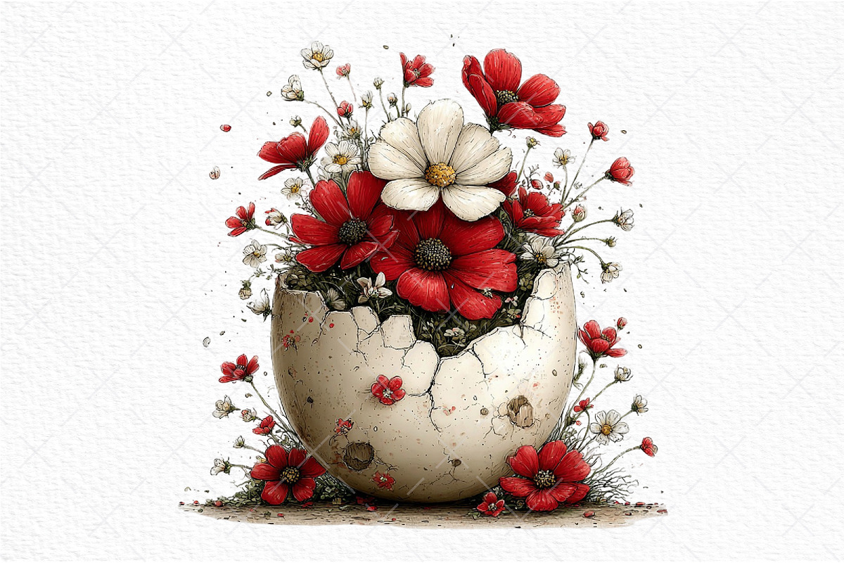 Whimsical Easter Clipart PNG, an Illustration by Craft Nest (Photo 9 of 11)