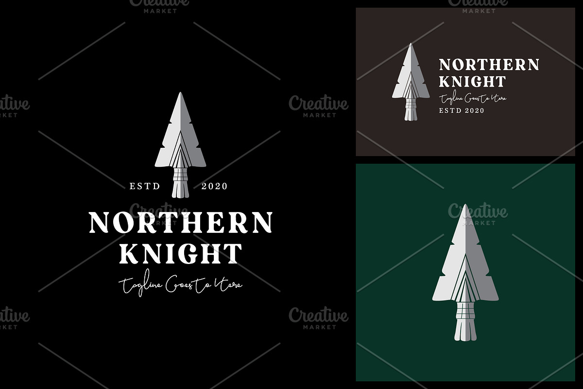 Arrow Spear Hunting Hipster Logo, a Branding & Logo Template by Atlantis X Nurman Arbai (Photo 1 of 2)