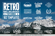 382 Vintage Logos Bundle, a Branding & Logo Template by Graphicdome (Thumbnail 3 of 4)